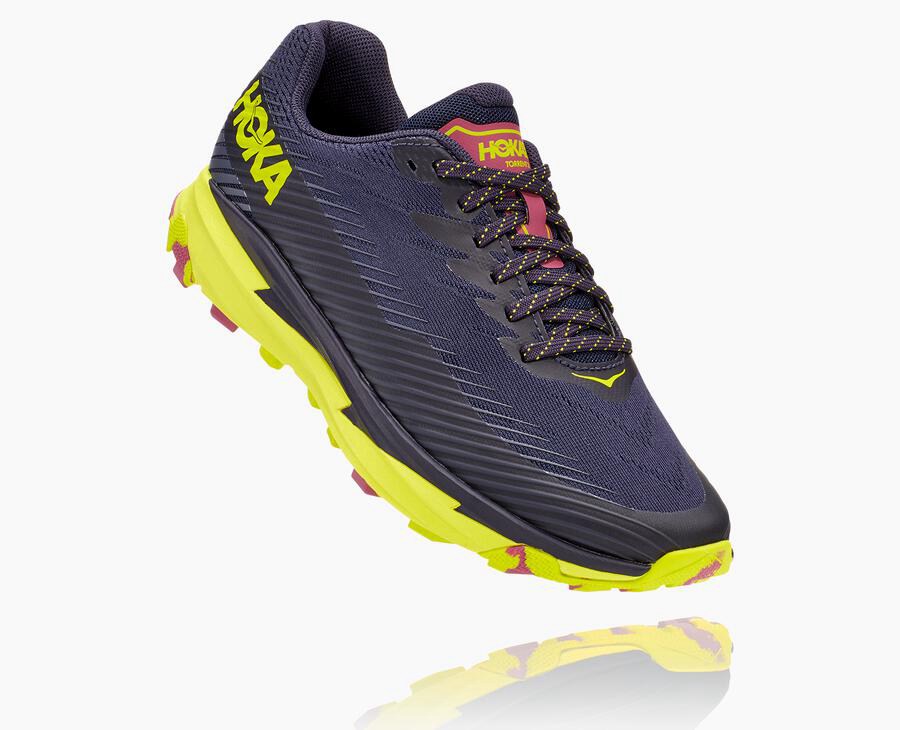 Hoka One One Trail Schoenen Dames - Torrent 2 - Donkerblauw - EY2489751